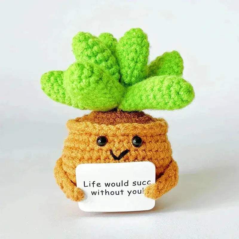 Crochet Sunflower Doll Positive Energy Gift Handmade Decor - ToylandEU