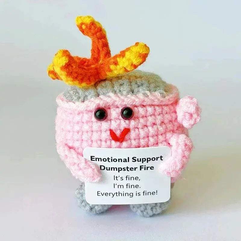 Crochet Sunflower Doll Positive Energy Gift Handmade Decor - ToylandEU