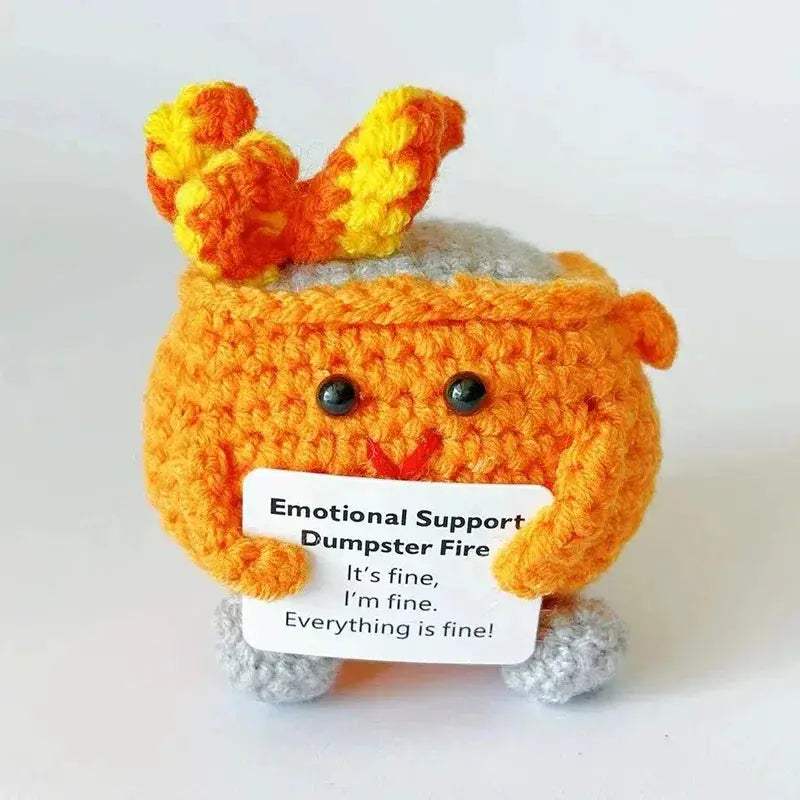Crochet Sunflower Doll Positive Energy Gift Handmade Decor - ToylandEU