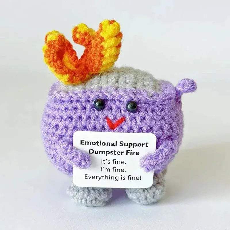 Crochet Sunflower Doll Positive Energy Gift Handmade Decor - ToylandEU