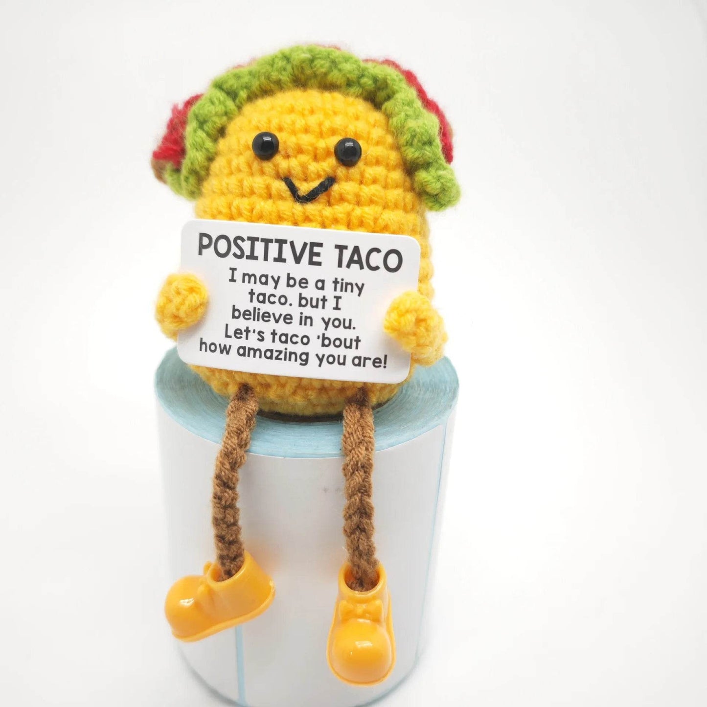 Crochet Turtle Doll Ornament Handmade Knitted Elephant Doll Positive Energy Home Room Decoration Christmas Party Gifts With Card - ToylandEU