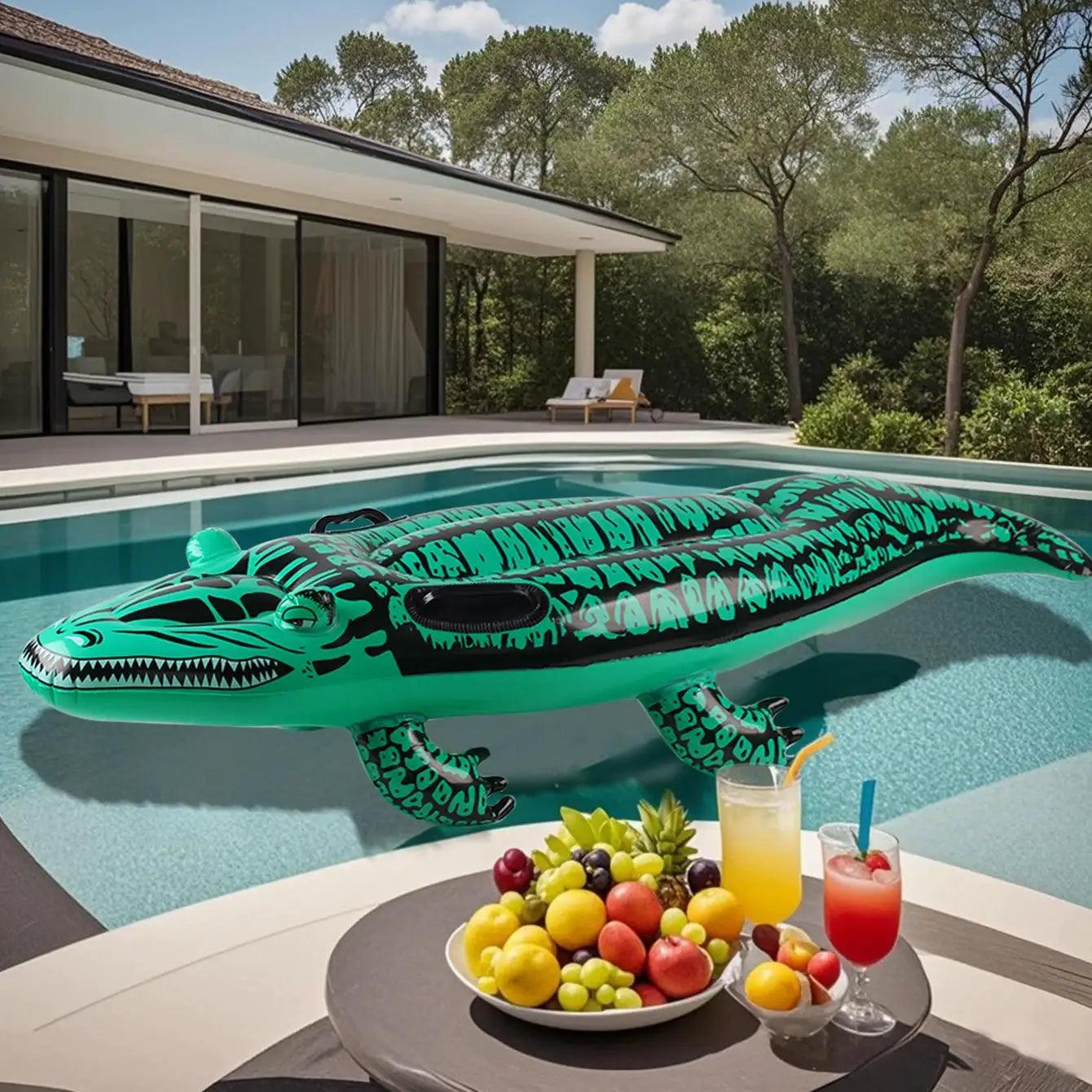  Crocodile Inflatable Pool Float Adventure Ready -  ToylandEU™