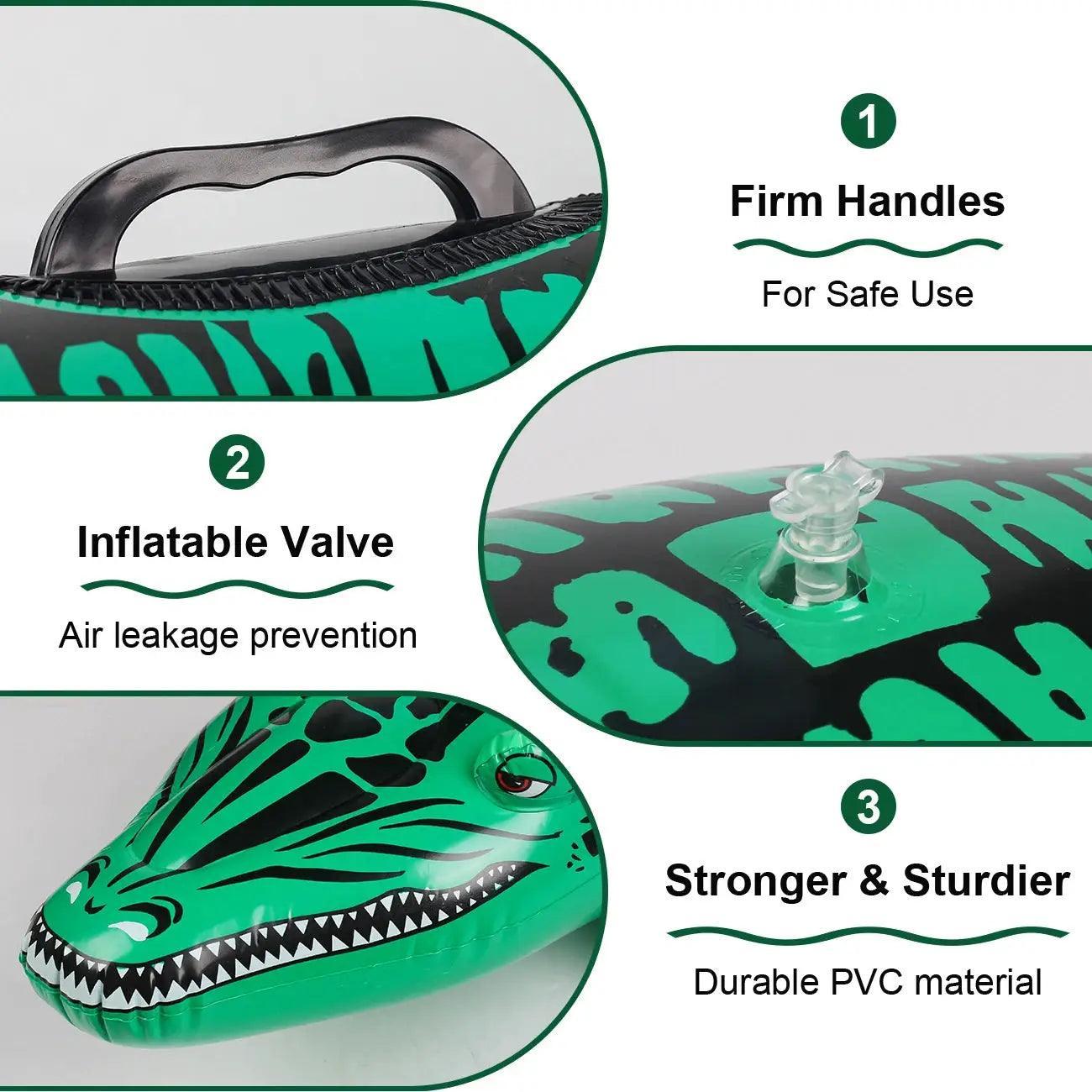  Crocodile Inflatable Pool Float Adventure Ready -  ToylandEU™
