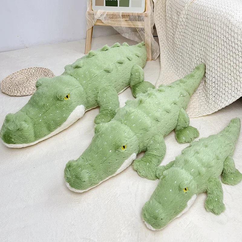  Crocodile Plush Toy Jungle Green Pillow Cushion Cozy 