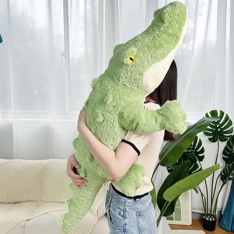  Crocodile Plush Toy Jungle Green Pillow Cushion Cozy 