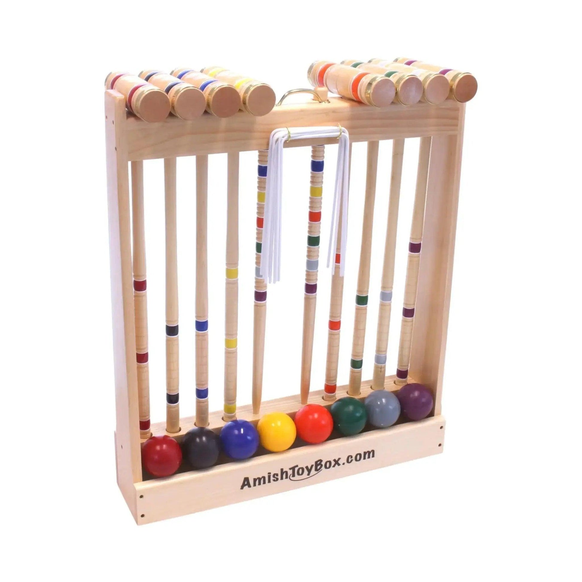  Croquet Set Deluxe Eight Player With Wooden Holder -  ToylandEU™