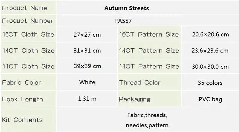  Fall Scenic Cross Stitch Kit by Joy Sunday – DIY Hand Embroidery for Home Decor -  ToylandEU™