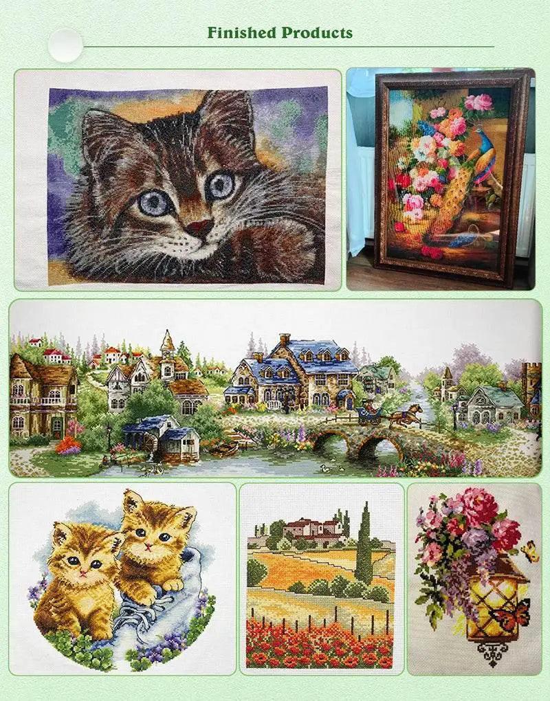 Fall Scenic Cross Stitch Kit by Joy Sunday – DIY Hand Embroidery for Home Decor -  ToylandEU™