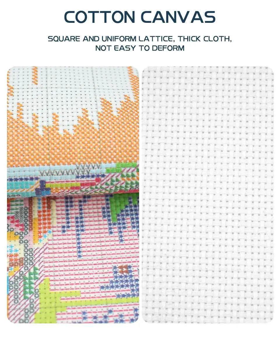 Joy Sunday DIY Big-Eyed Girl Cross Stitch Kits - 16ct, 14ct, 11ct Handmade Needlework for Home Decor and Gifts -  ToylandEU™