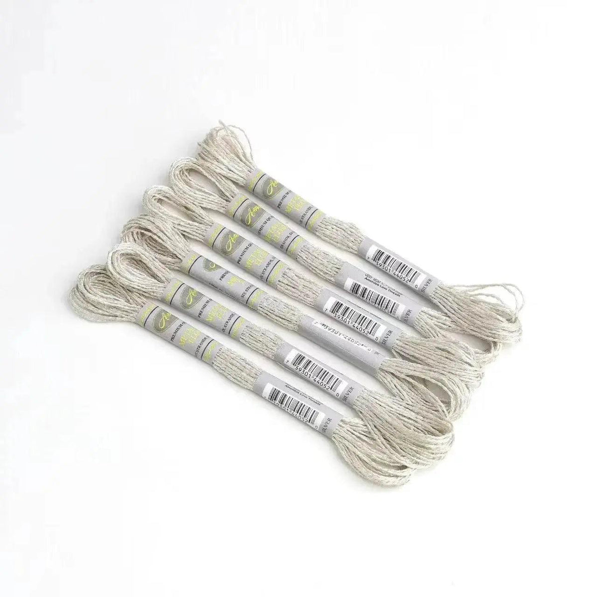  Premium 6-Pack Pearlescent High Gloss Metallic Embroidery Thread for Cross Stitch - 8 Meters Each, 6 Strands -  ToylandEU™