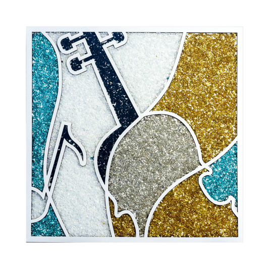  Crushed Glass Violin Art Kit 8x8 Board For Mosaic Projects -  ToylandEU™