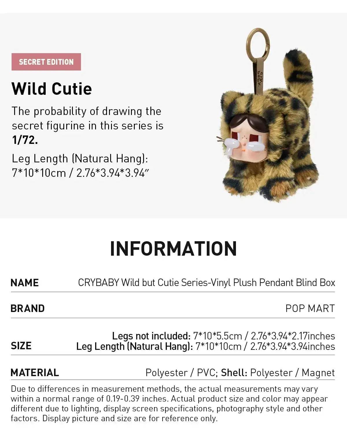  Crybaby Vinyl Plush Pendant Blind Box Collectible Limited -  ToylandEU™