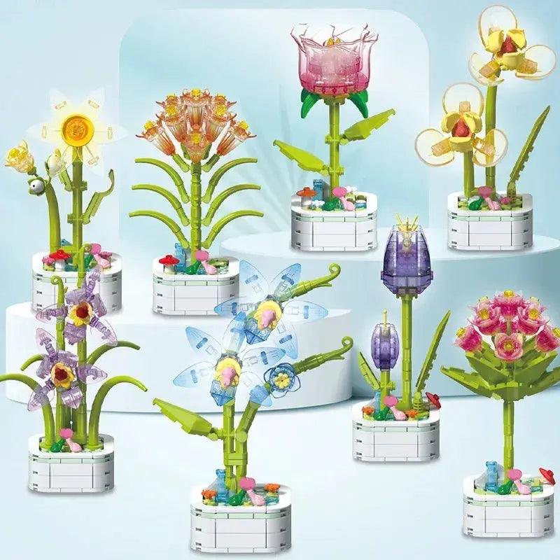  Crystal Building Blocks Bouquet With Free Parts -  ToylandEU™