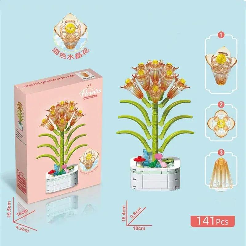  Crystal Building Blocks Bouquet With Free Parts -  ToylandEU™