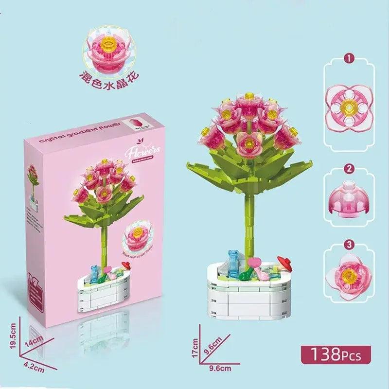  Crystal Building Blocks Bouquet With Free Parts -  ToylandEU™