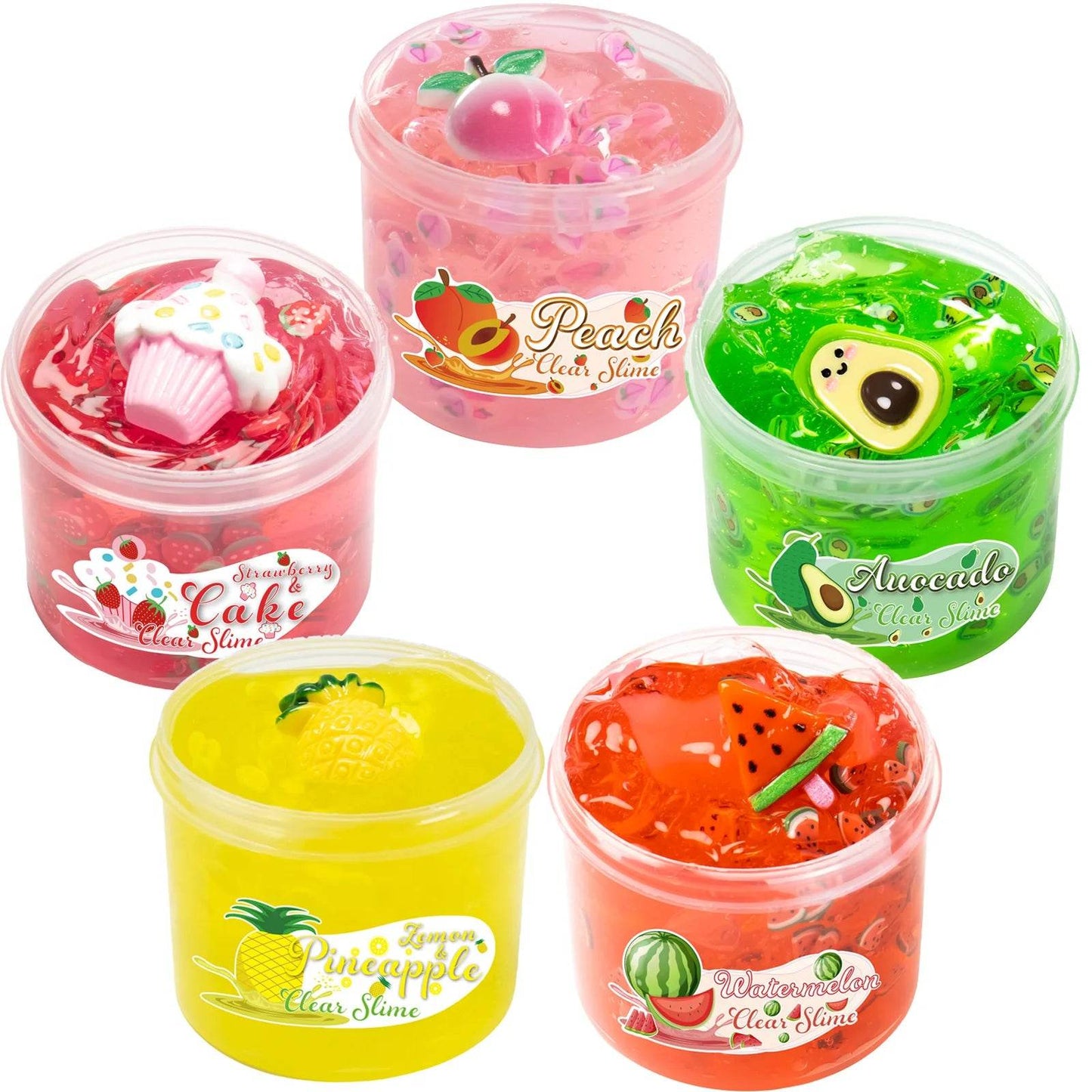 Crystal Clear Slime With Watermelon Charms For Parties - ToylandEU