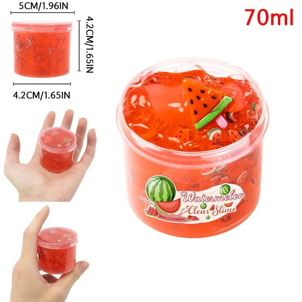 Crystal Clear Slime With Watermelon Charms For Parties - ToylandEU