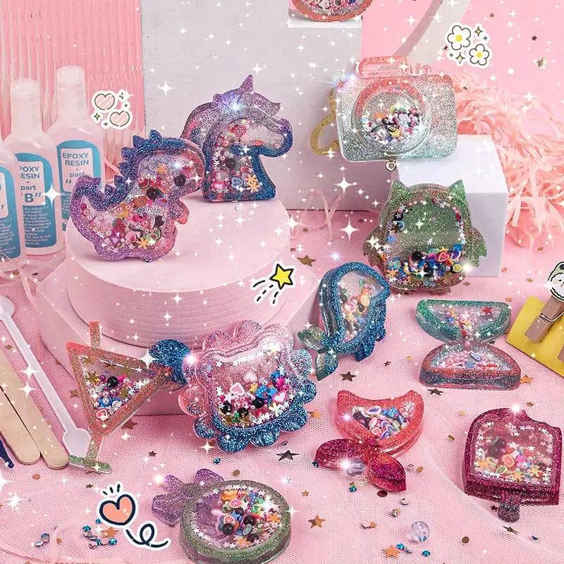  Crystal Glue Keychain Craft Kit For Girls CE Certified -  ToylandEU™