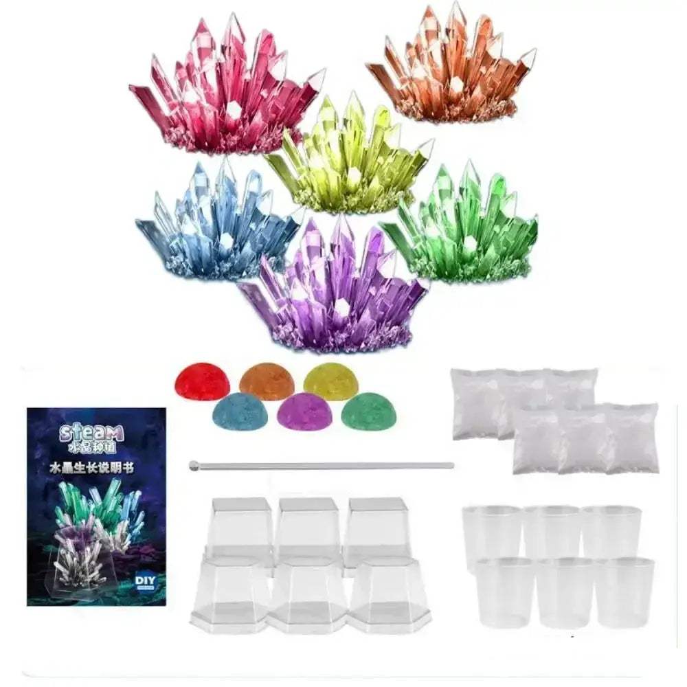 Crystal Growing Kit With Light Up Display Stand For STEM - ToylandEU