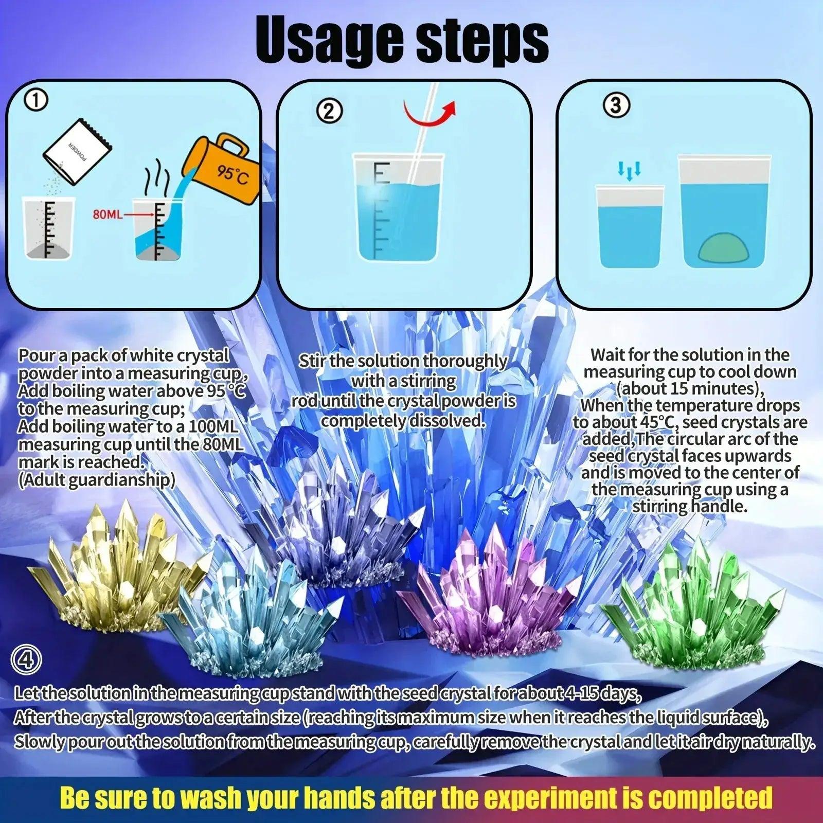  Crystal Growth Kit for Science Education CE Certified -  ToylandEU™