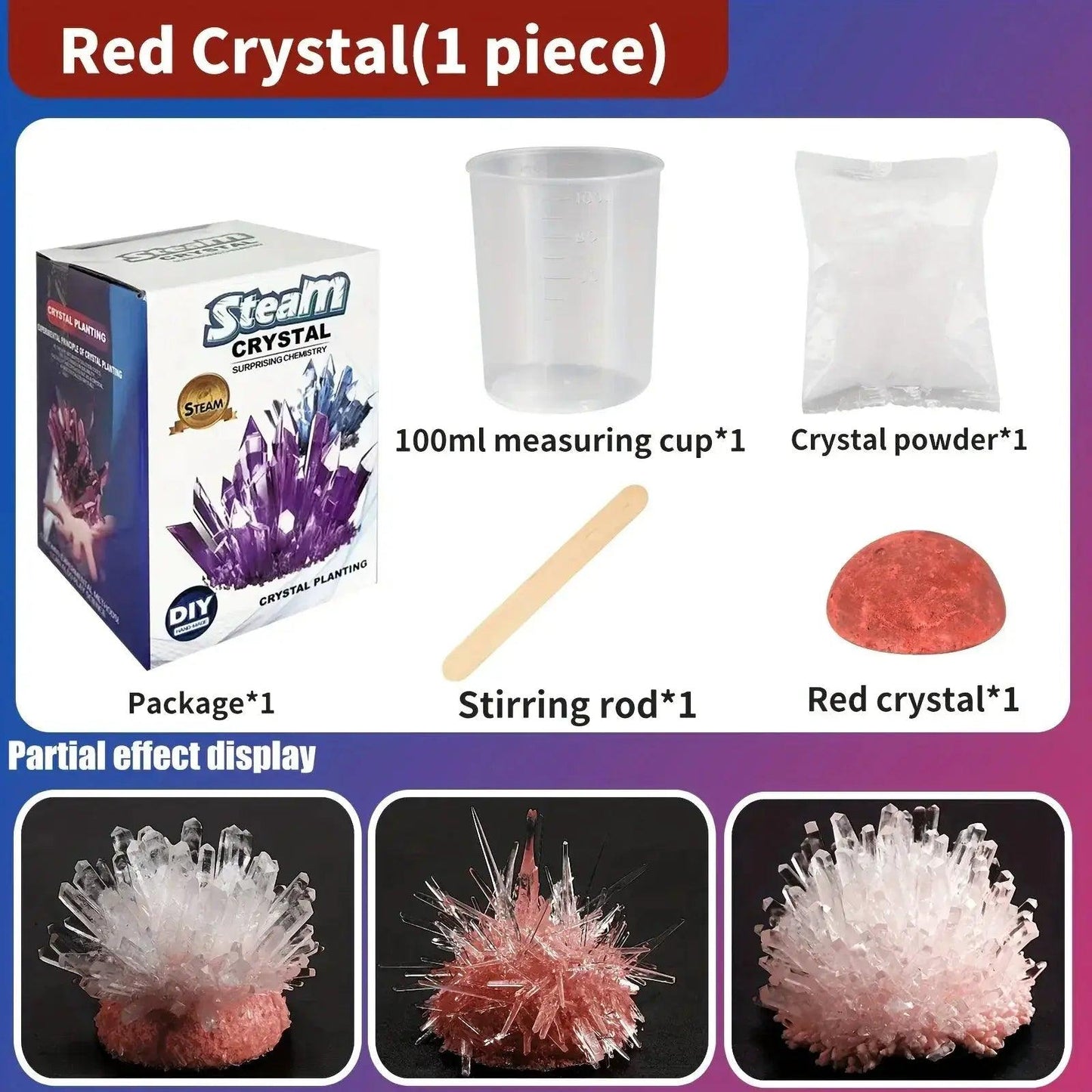  Crystal Growth Kit for Science Education CE Certified -  ToylandEU™