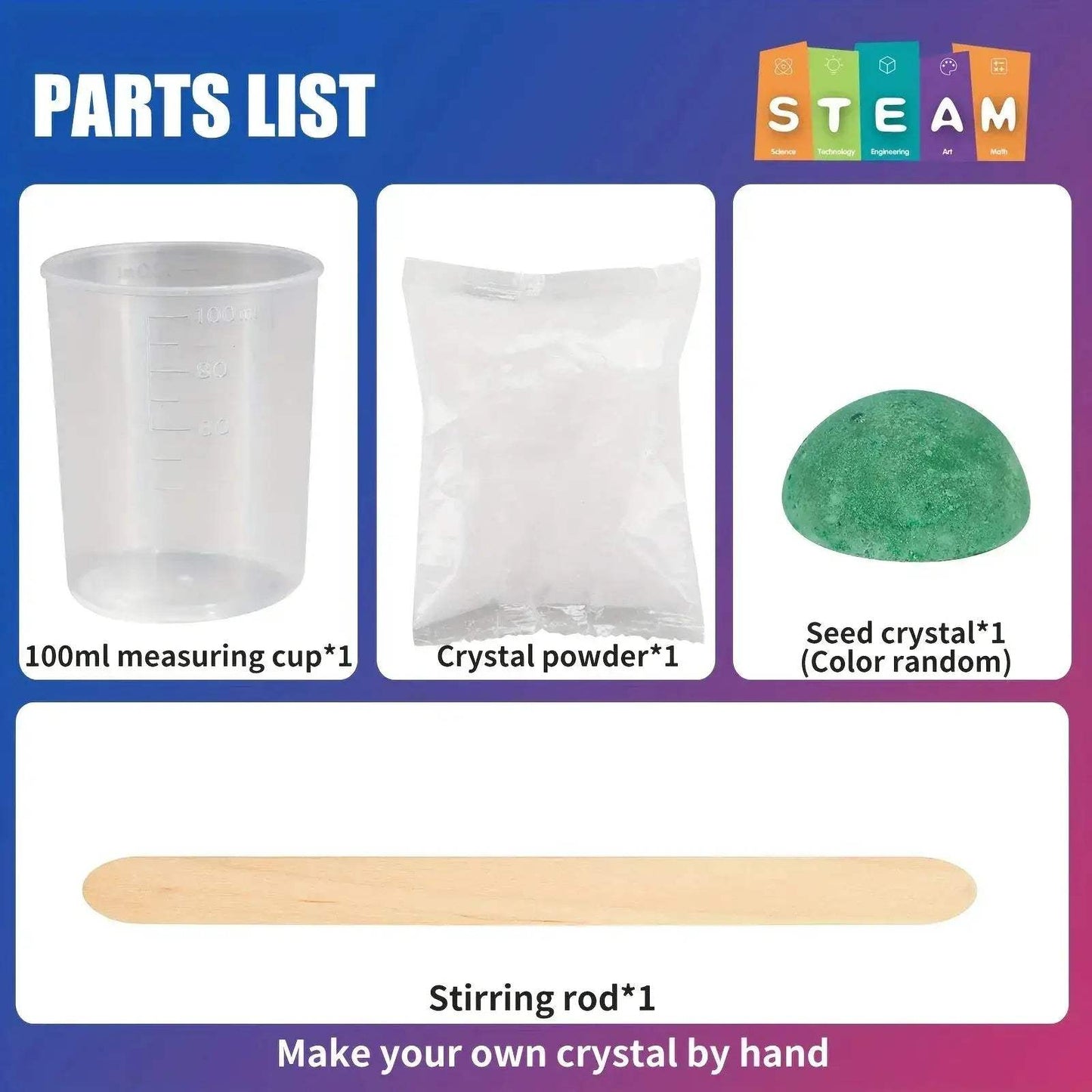 Crystal Growth Kit for Science Education and Fun Learning - ToylandEU