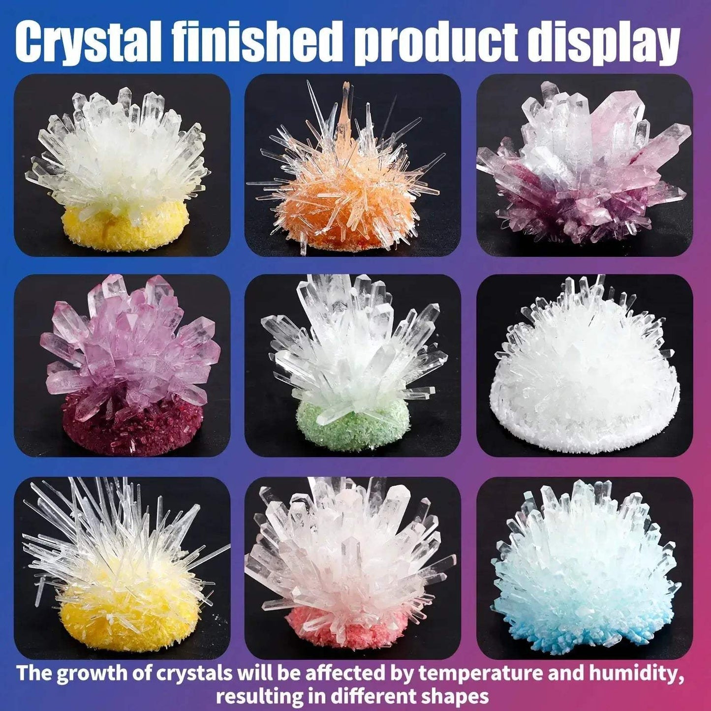 Crystal Growth Kit for Science Education and Fun Learning - ToylandEU