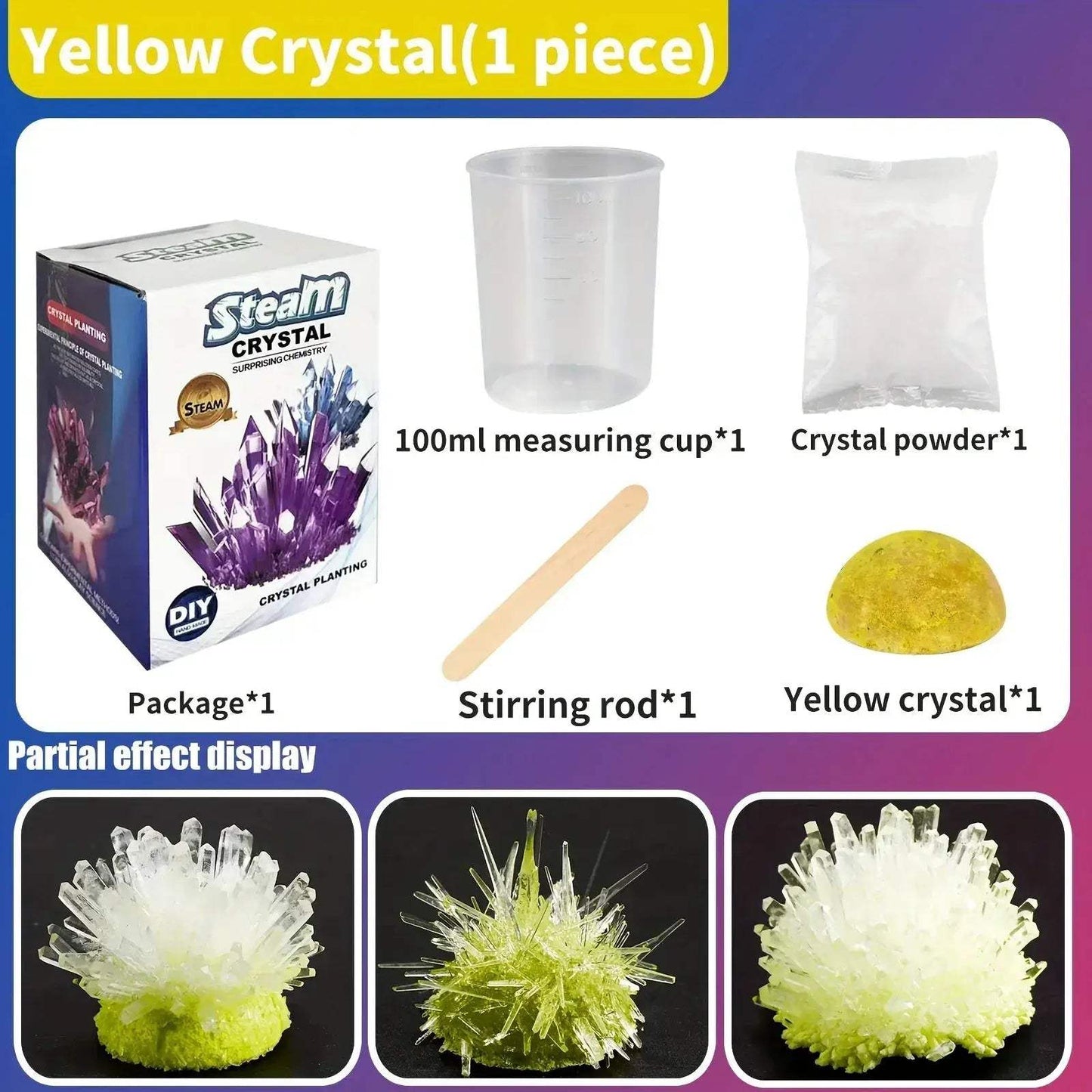 Crystal Growth Kit for Science Education and Fun Learning - ToylandEU