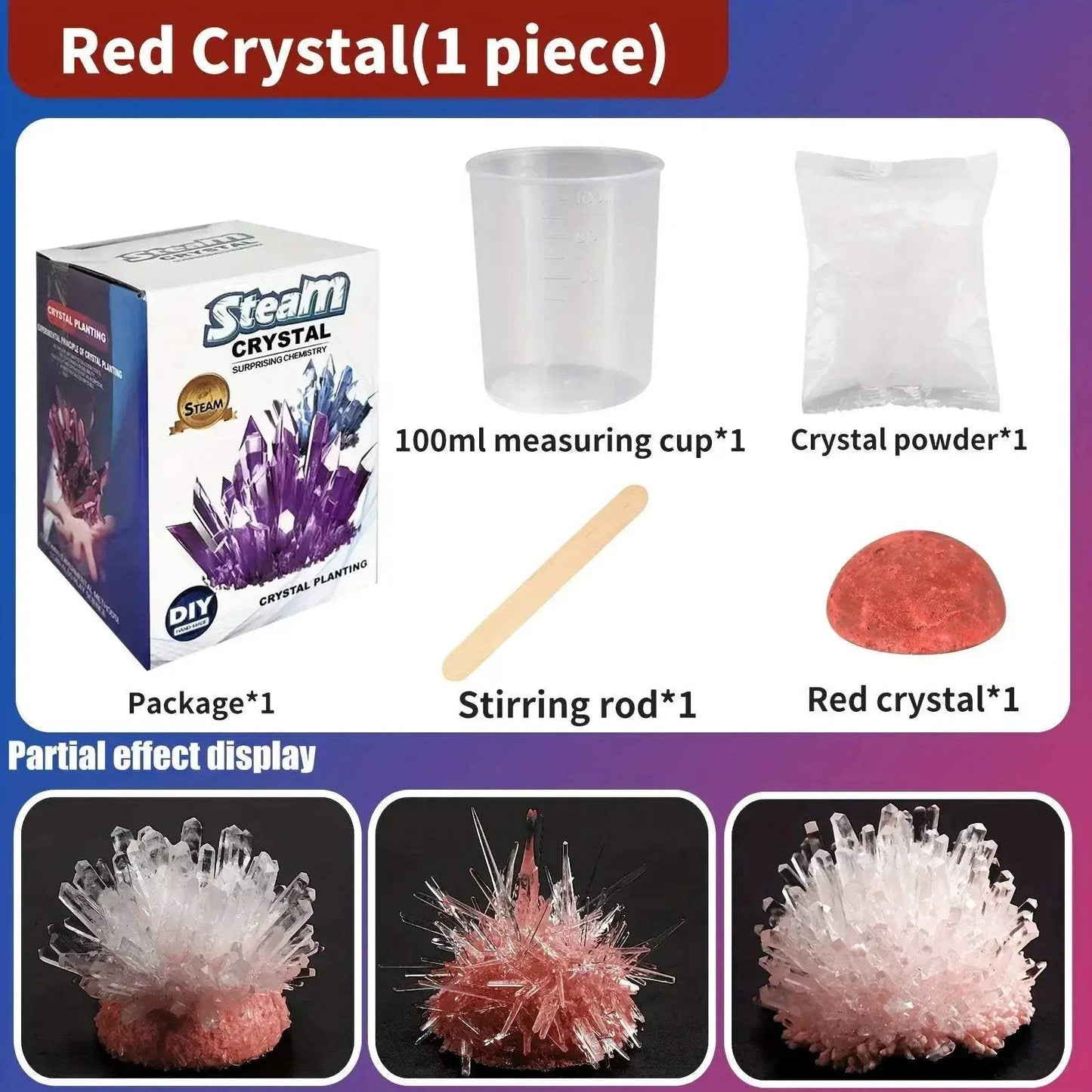Crystal Growth Kit for Science Education and Fun Learning - ToylandEU