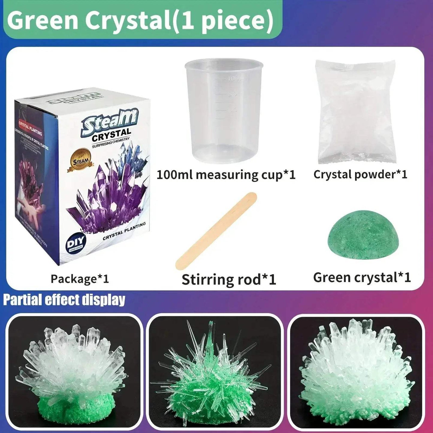 Crystal Growth Kit for Science Education and Fun Learning - ToylandEU