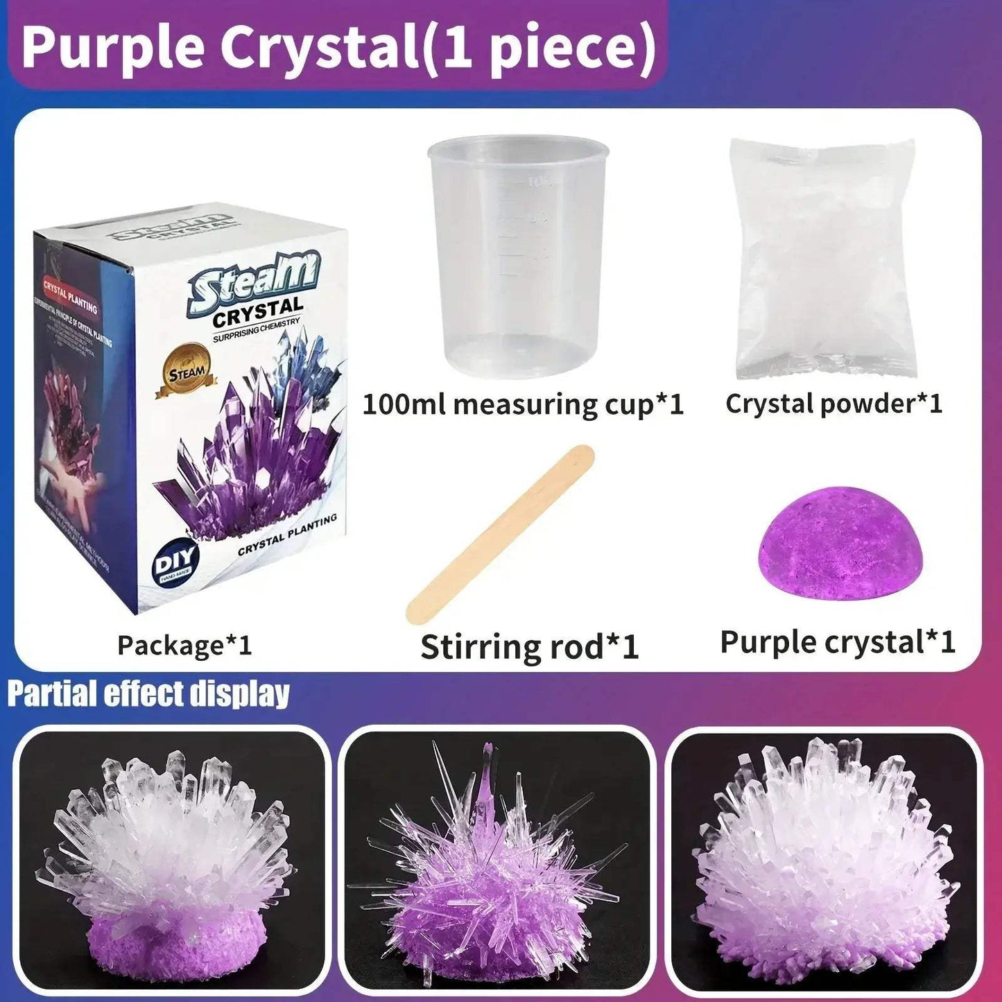 Crystal Growth Kit for Science Education and Fun Learning - ToylandEU