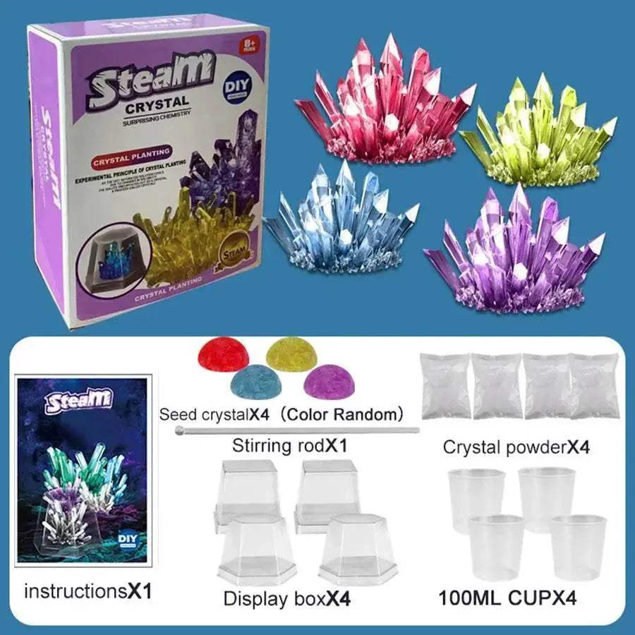 Crystal Planting Experiments Science and Education Toys DIY Growable Crystals Color Random Christmas and Halloween Gifts - ToylandEU