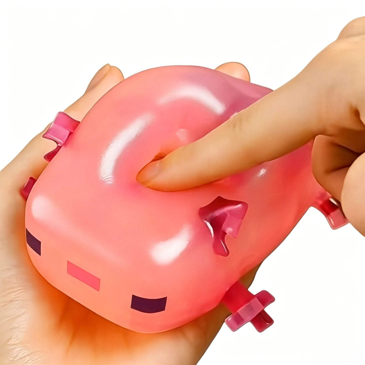 Cube Axolotl Squishy | Slow Rising | Toylandeu™