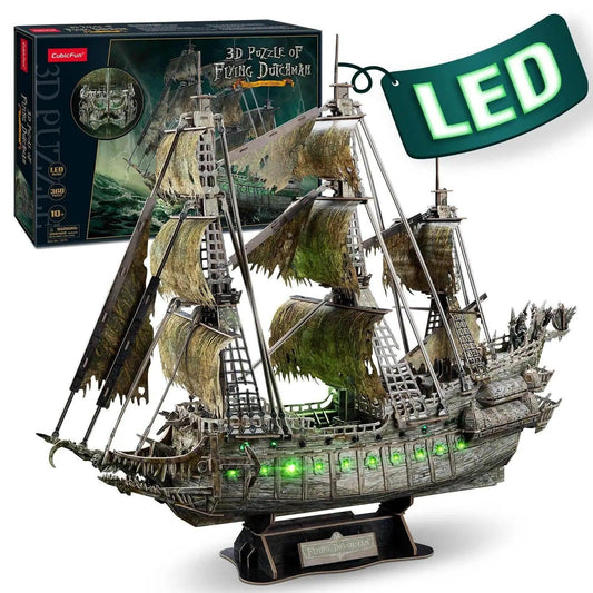  CubicFun 3D Puzzles Ship LED Pirate Ship Model Jigsaw -  ToylandEU™