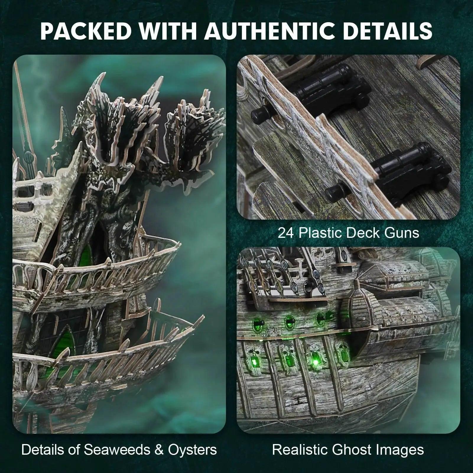  CubicFun 3D Puzzles Ship LED Pirate Ship Model Jigsaw -  ToylandEU™