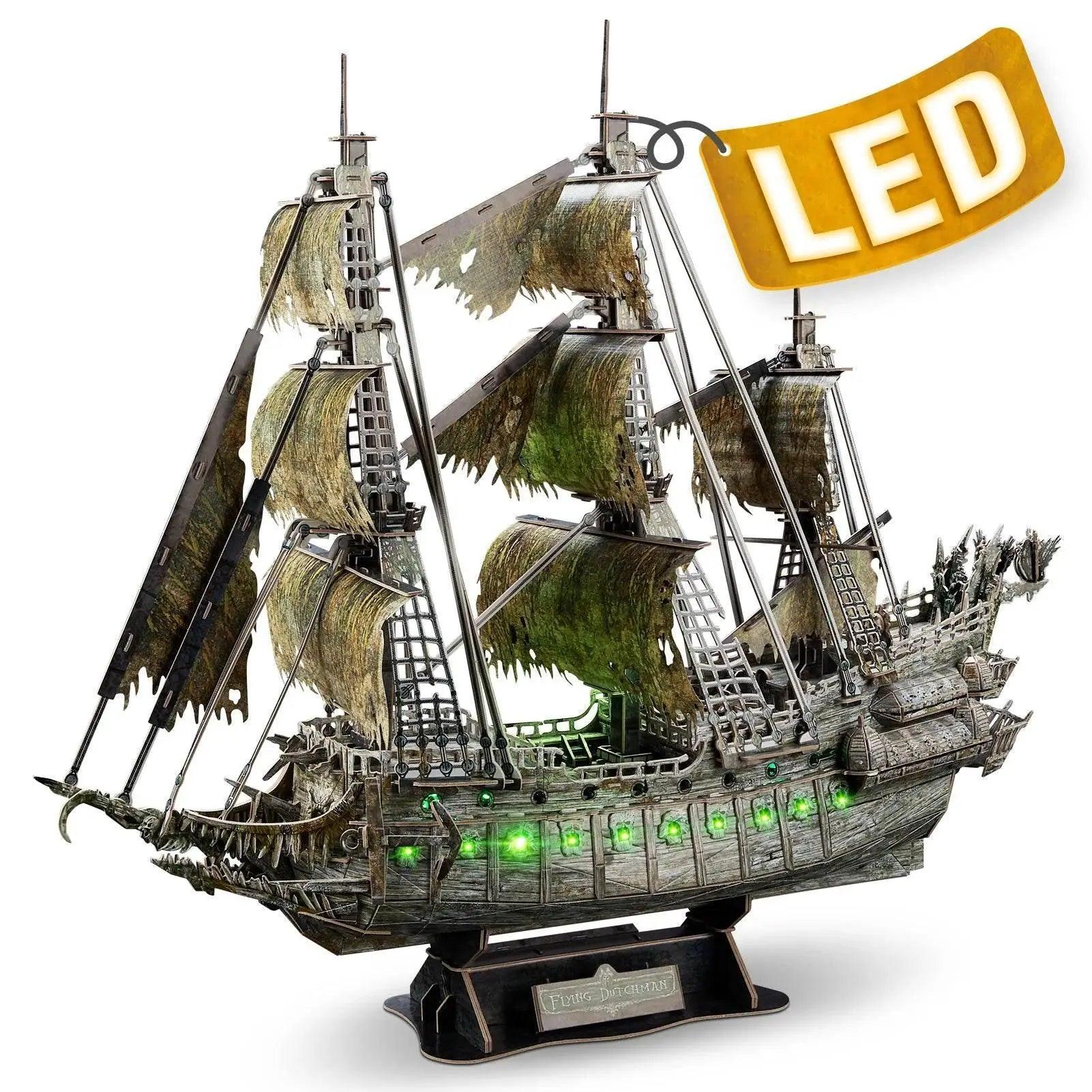  CubicFun 3D Puzzles Ship LED Pirate Ship Model Jigsaw -  ToylandEU™