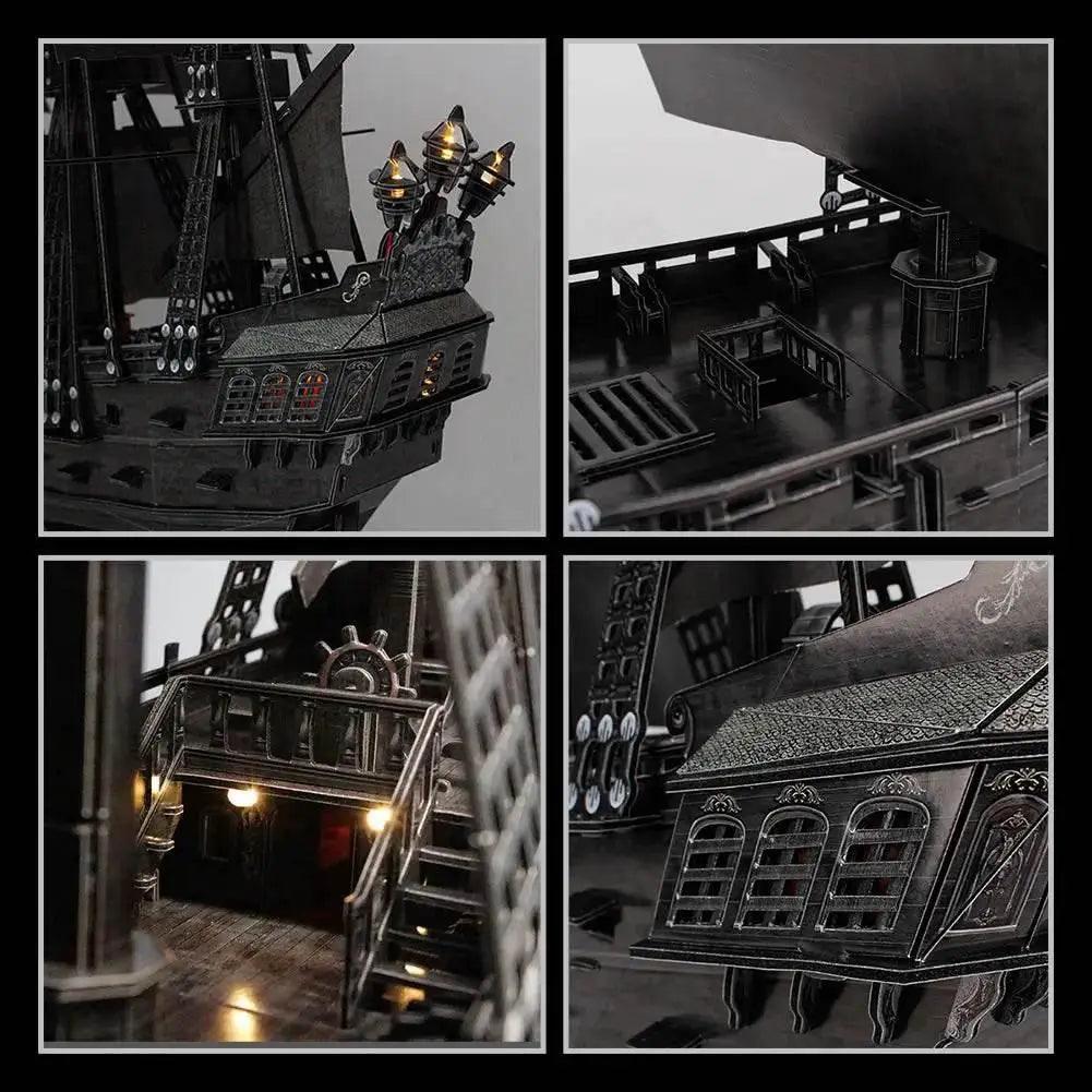  CubicFun 3D Puzzles Ship LED Pirate Ship Model Jigsaw -  ToylandEU™