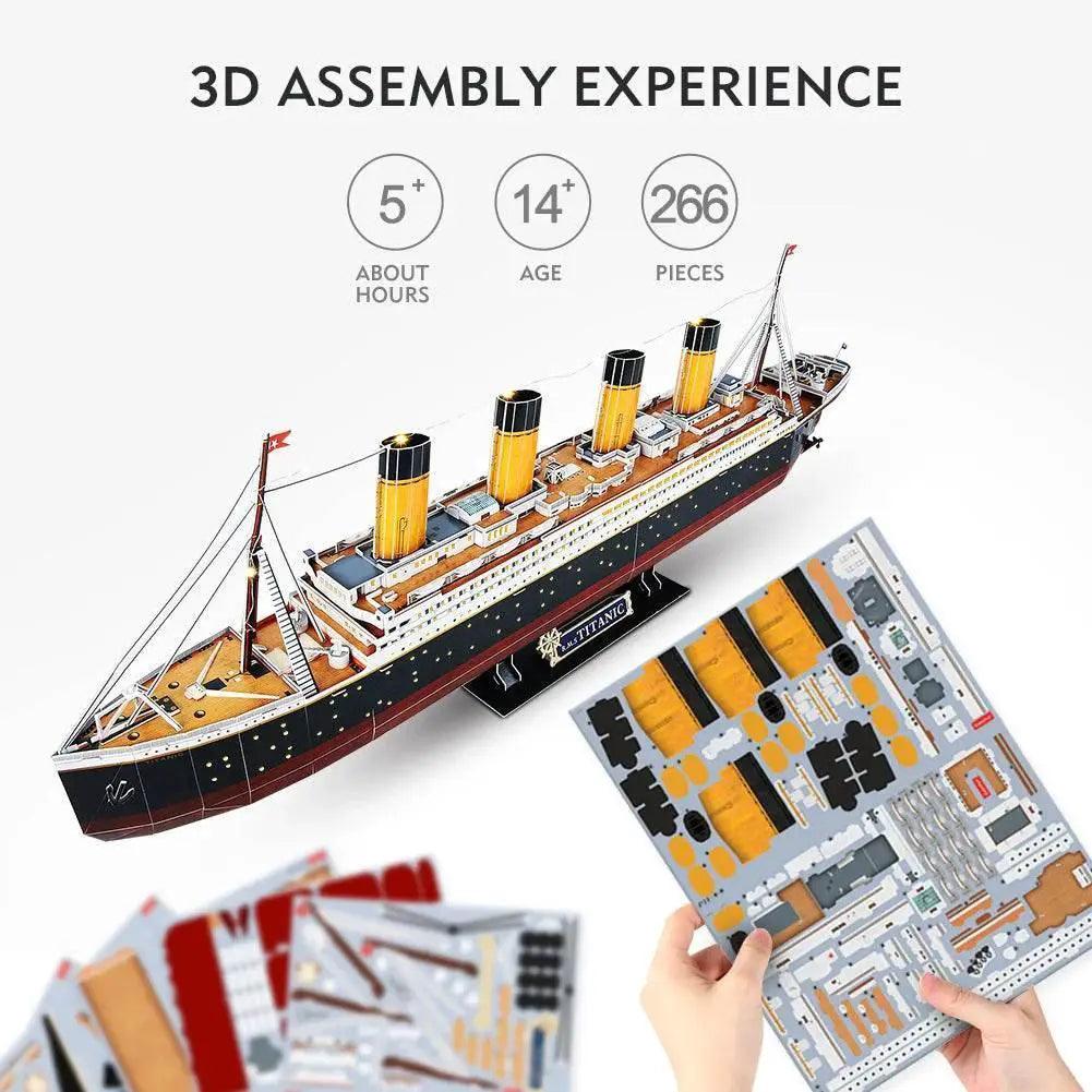  CubicFun 3D Puzzles Ship LED Pirate Ship Model Jigsaw -  ToylandEU™