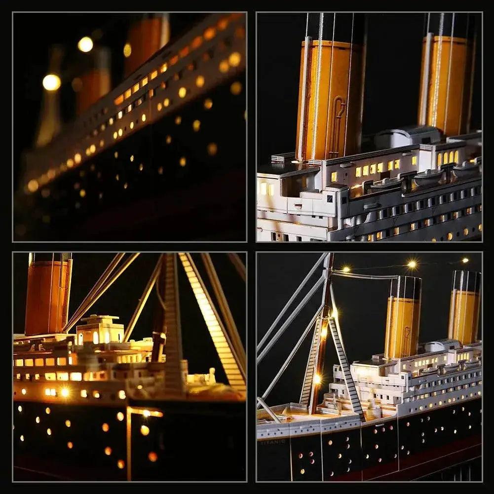  CubicFun 3D Puzzles Ship LED Pirate Ship Model Jigsaw -  ToylandEU™