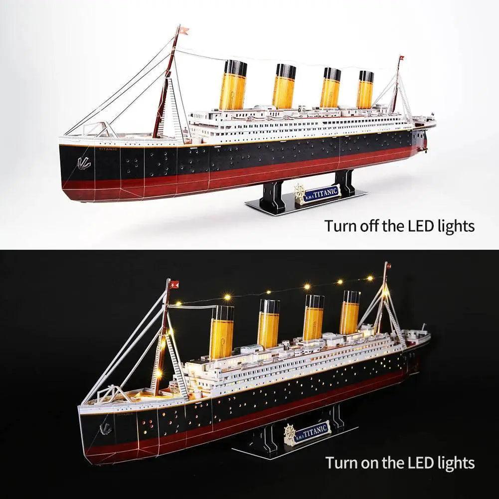  CubicFun 3D Puzzles Ship LED Pirate Ship Model Jigsaw -  ToylandEU™