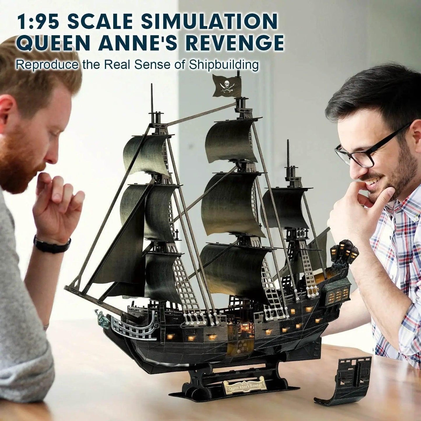  CubicFun 3D Puzzles Ship LED Pirate Ship Model Jigsaw -  ToylandEU™