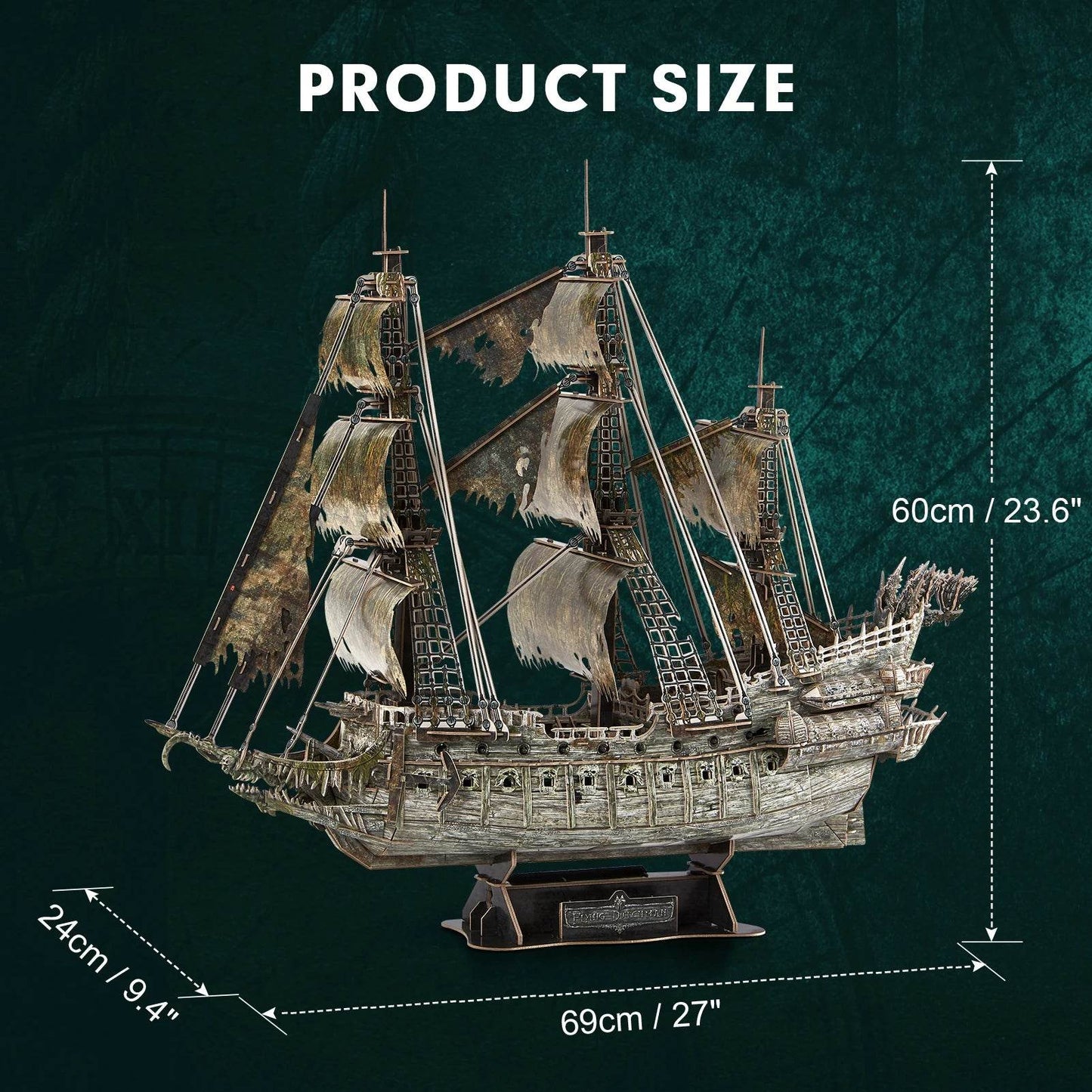 CubicFun 3D Puzzles Ship from PL US RU LED Pirate Model - ToylandEU