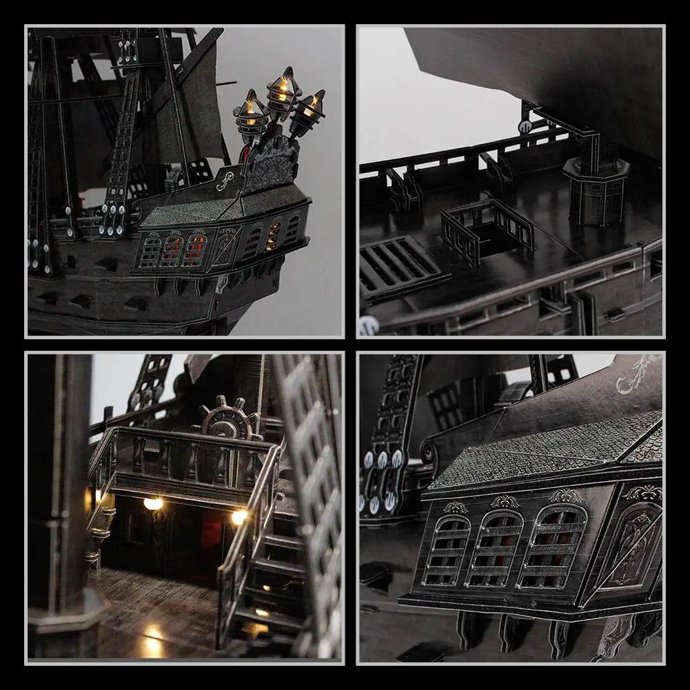 CubicFun 3D Puzzles Ship from PL US RU LED Pirate Model - ToylandEU