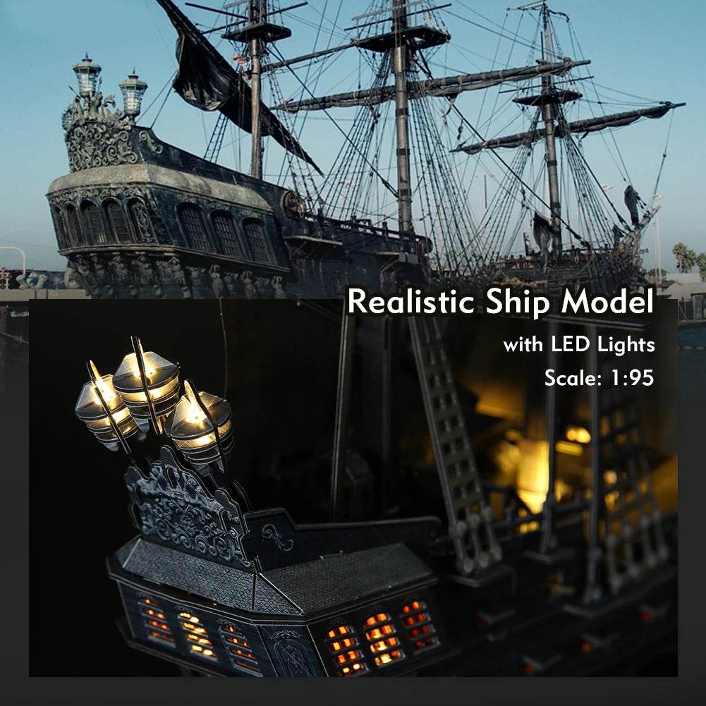 CubicFun 3D Puzzles Ship from PL US RU LED Pirate Model - ToylandEU