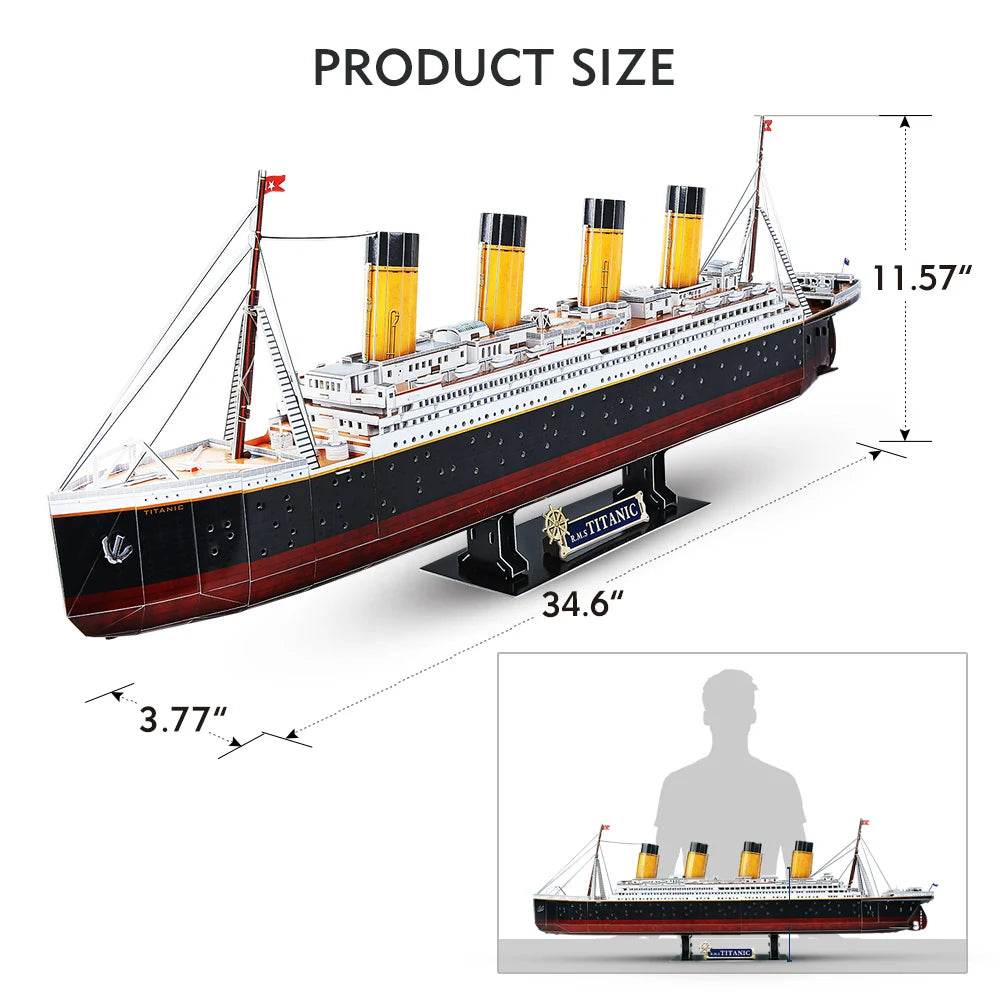 CubicFun 3D Puzzles Ship from PL US RU LED Pirate Model - ToylandEU