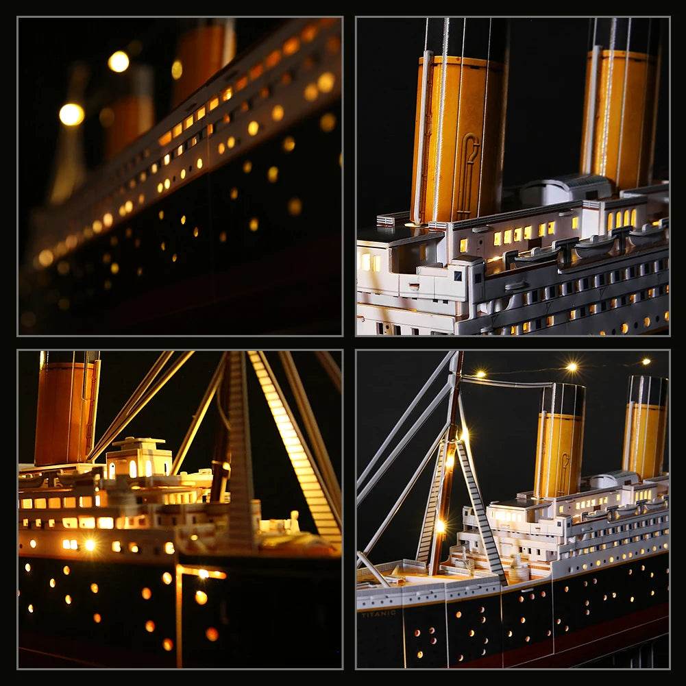 CubicFun 3D Puzzles Ship from PL US RU LED Pirate Model - ToylandEU