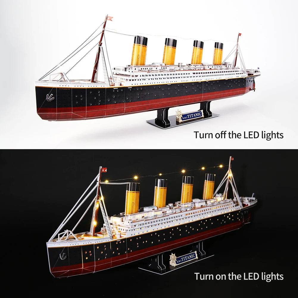 CubicFun 3D Puzzles Ship from PL US RU LED Pirate Model - ToylandEU