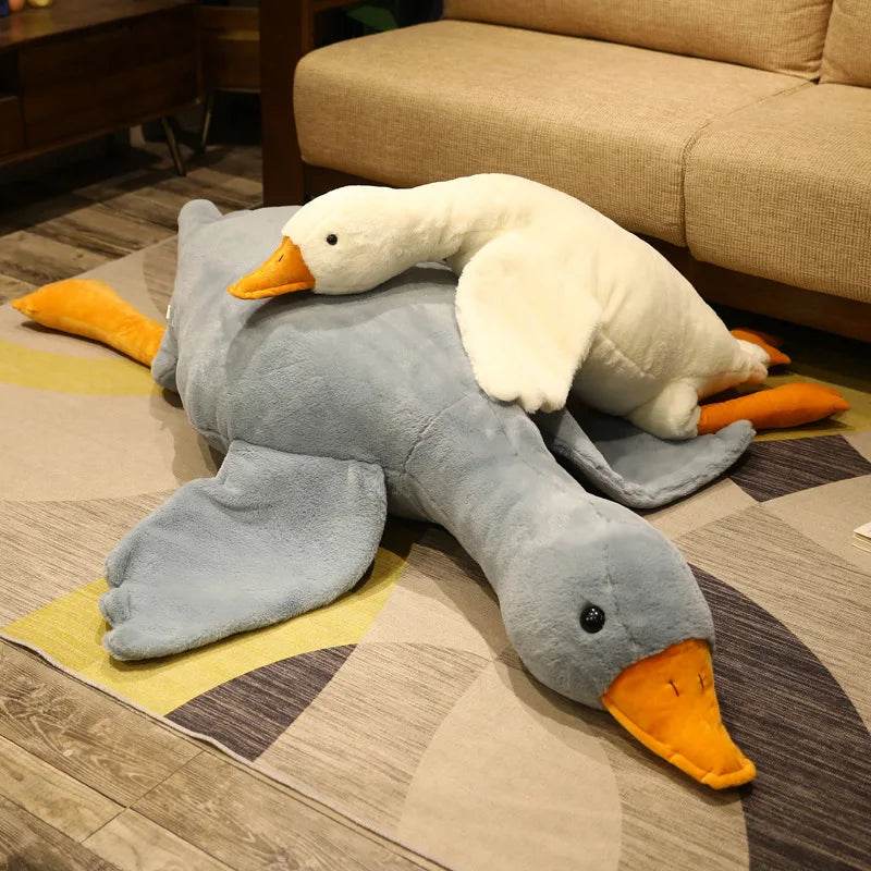 Cuddle Companion: Soft Big Wings Duck Plush Long Pillow Toy - ToylandEU