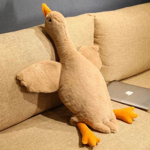 Cuddle Companion: Soft Big Wings Duck Plush Long Pillow Toy - ToylandEU