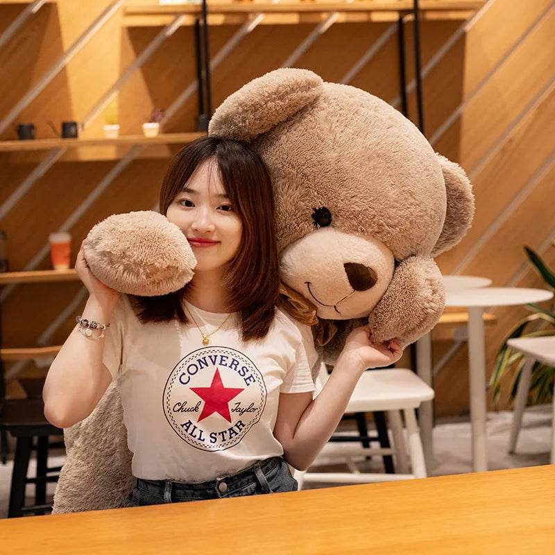 Cuddly Bowknot Teddy Bear Plush Toy for Boys - 90-120CM Size - ToylandEU